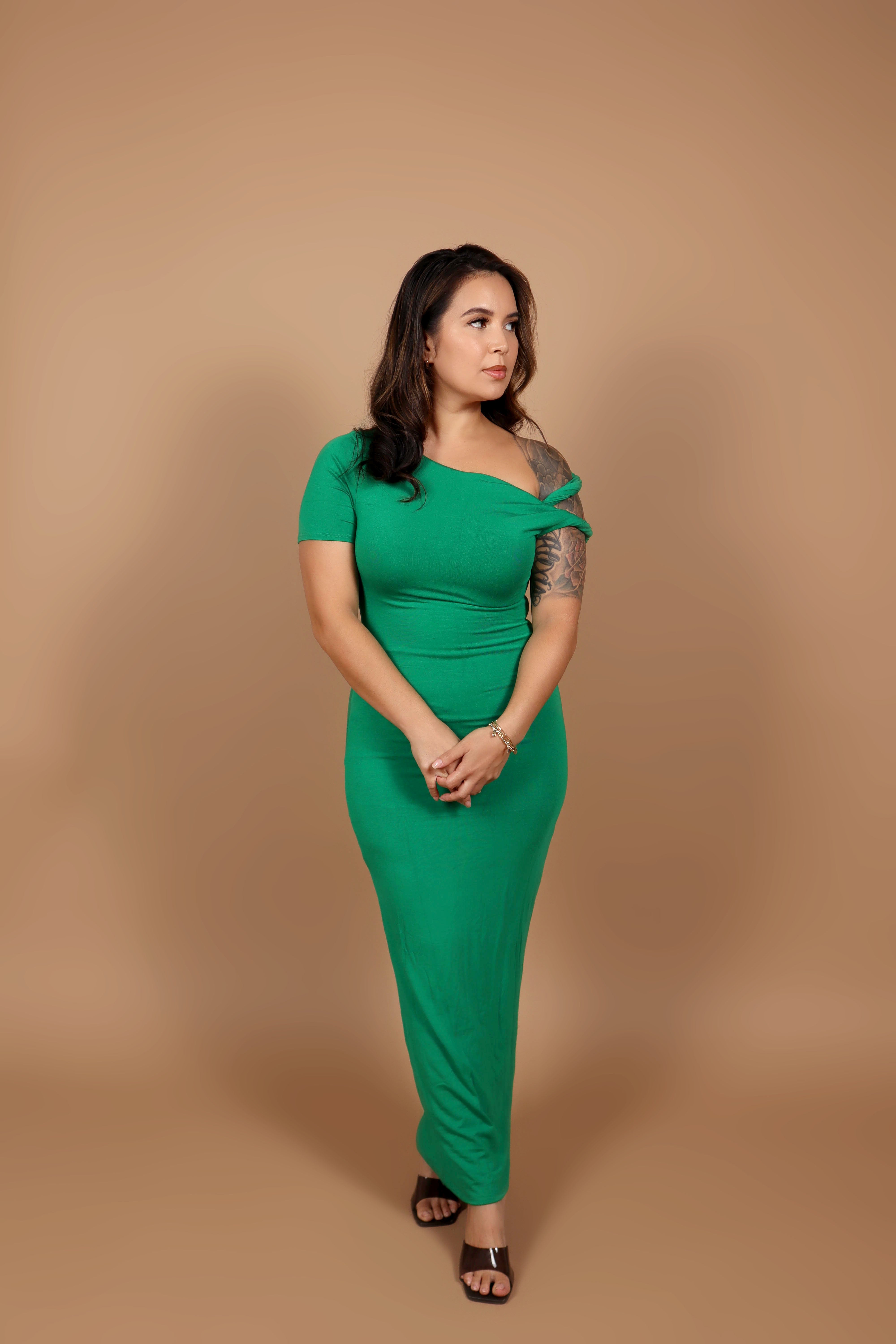 white christmas dresses Cocktail Hour Wrap Dress M Pistachio by Lane 201 main image 0