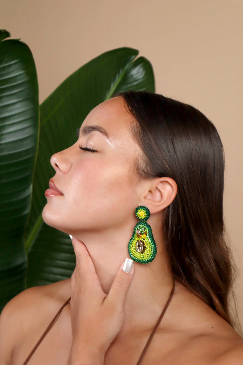 Tropical Aguacate Earrings - Dangle