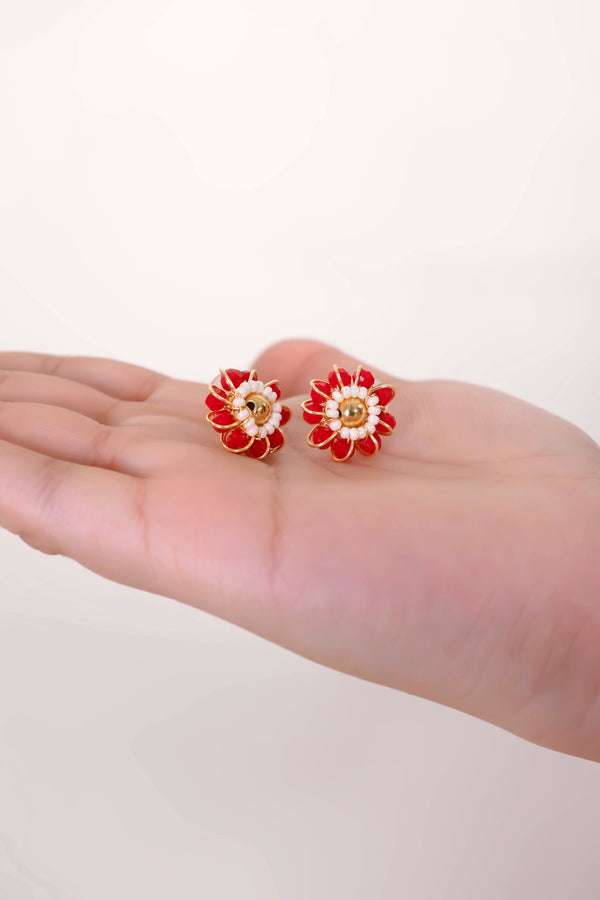 Cardinal Couture Earrings - Red