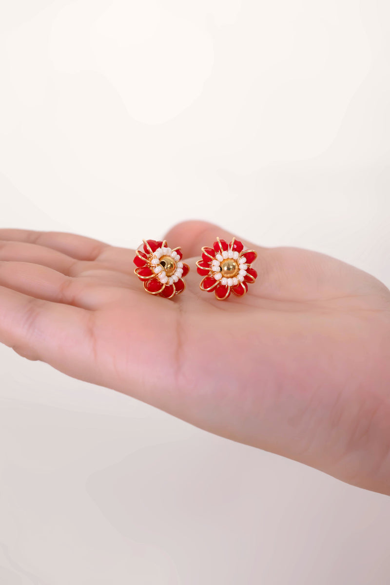 Cardinal Couture Earrings - Red