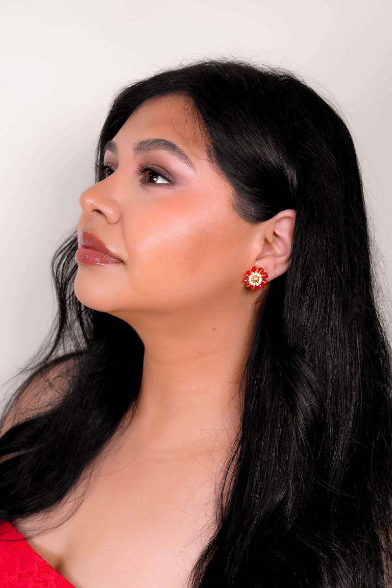 Cardinal Couture Earrings - Red