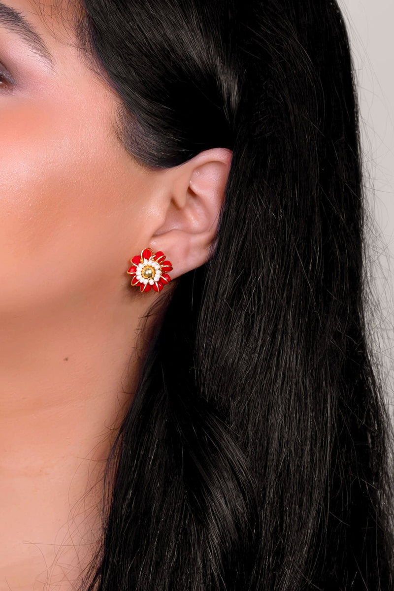 Cardinal Couture Earrings - Red