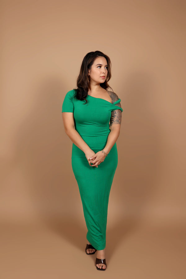 Cocktail Hour Dress - Kelly Green