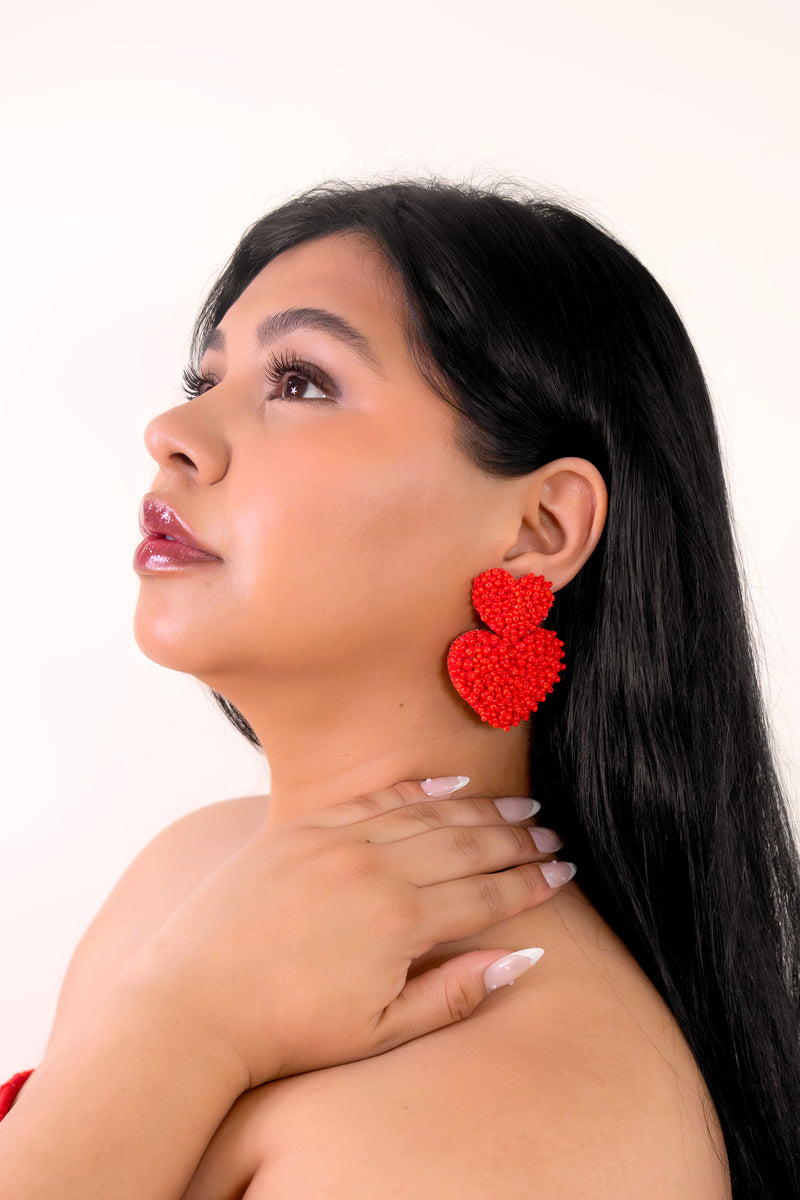 Dreaming Of You Earrings - Red