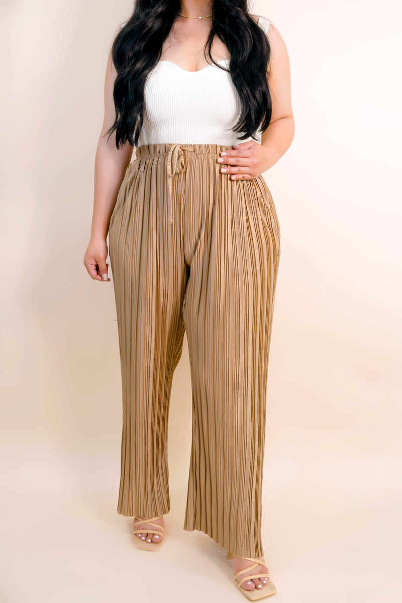 Meet Me At Brunch Pants - Gold