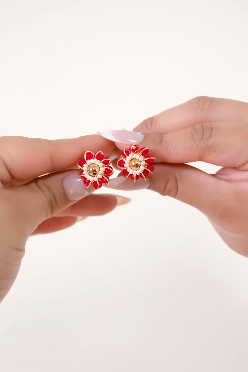 Cardinal Couture Earrings - Red