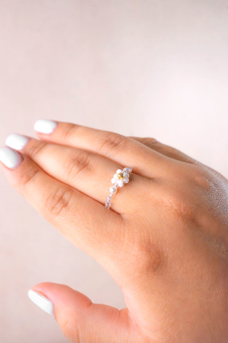 Sweet Daisy Ring - Transparent