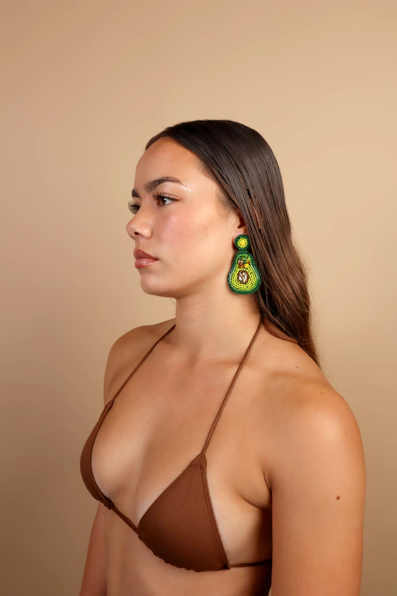 Tropical Aguacate Earrings - Dangle