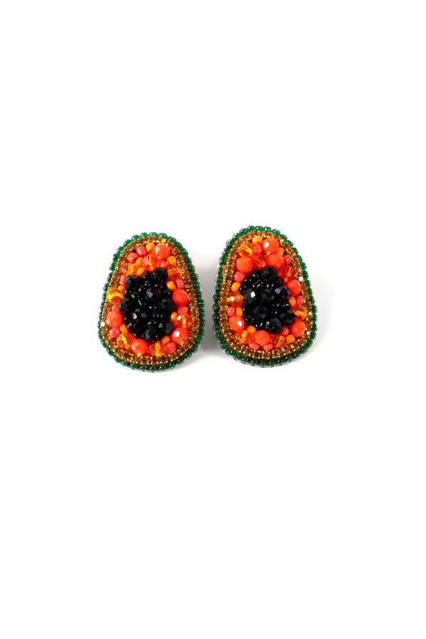 Tropical Papaya Earrings