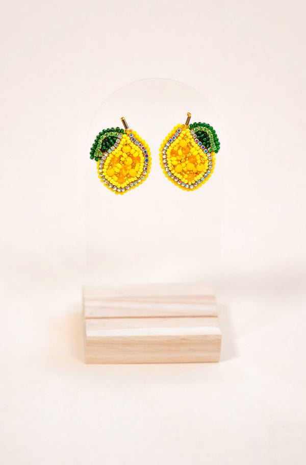 Mini Limones Earrings - Yellow