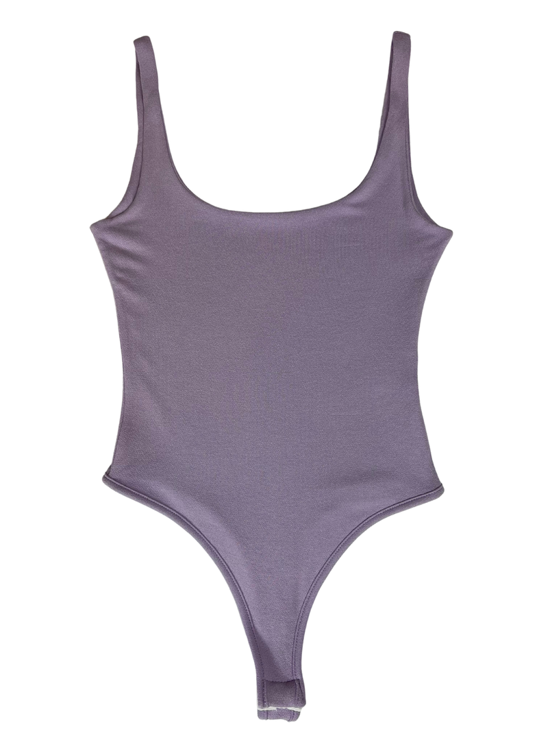 Back To Basic Sleeveless Bodysuit - Lilac