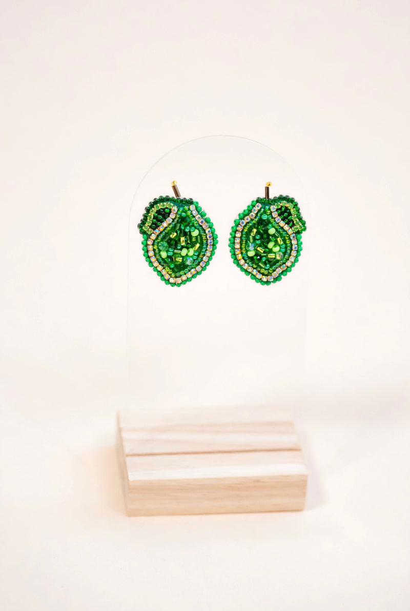 Mini Lima Earrings - Green