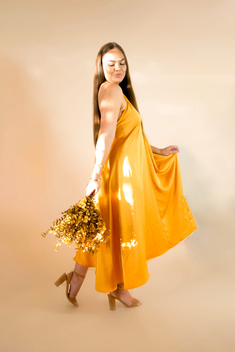 Malibu Sunset Maxi Dress - Marigold