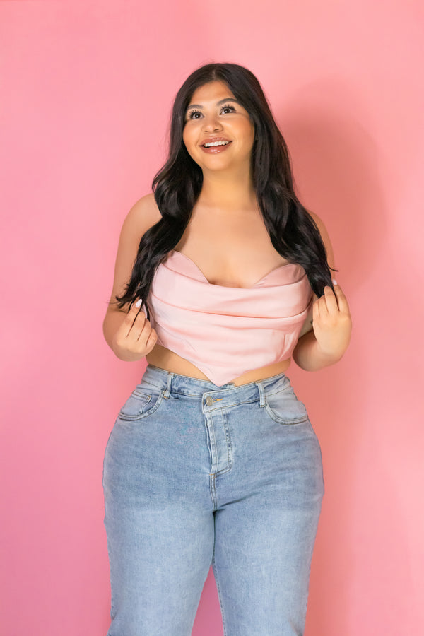 Noches En Miami Crop Top - Pink