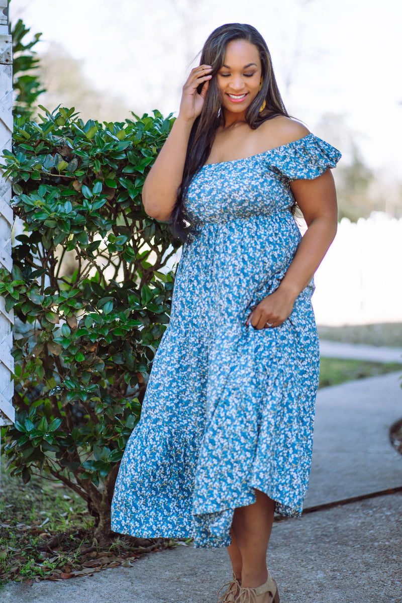Spring Has Arrived Maxi Dress - Teal
