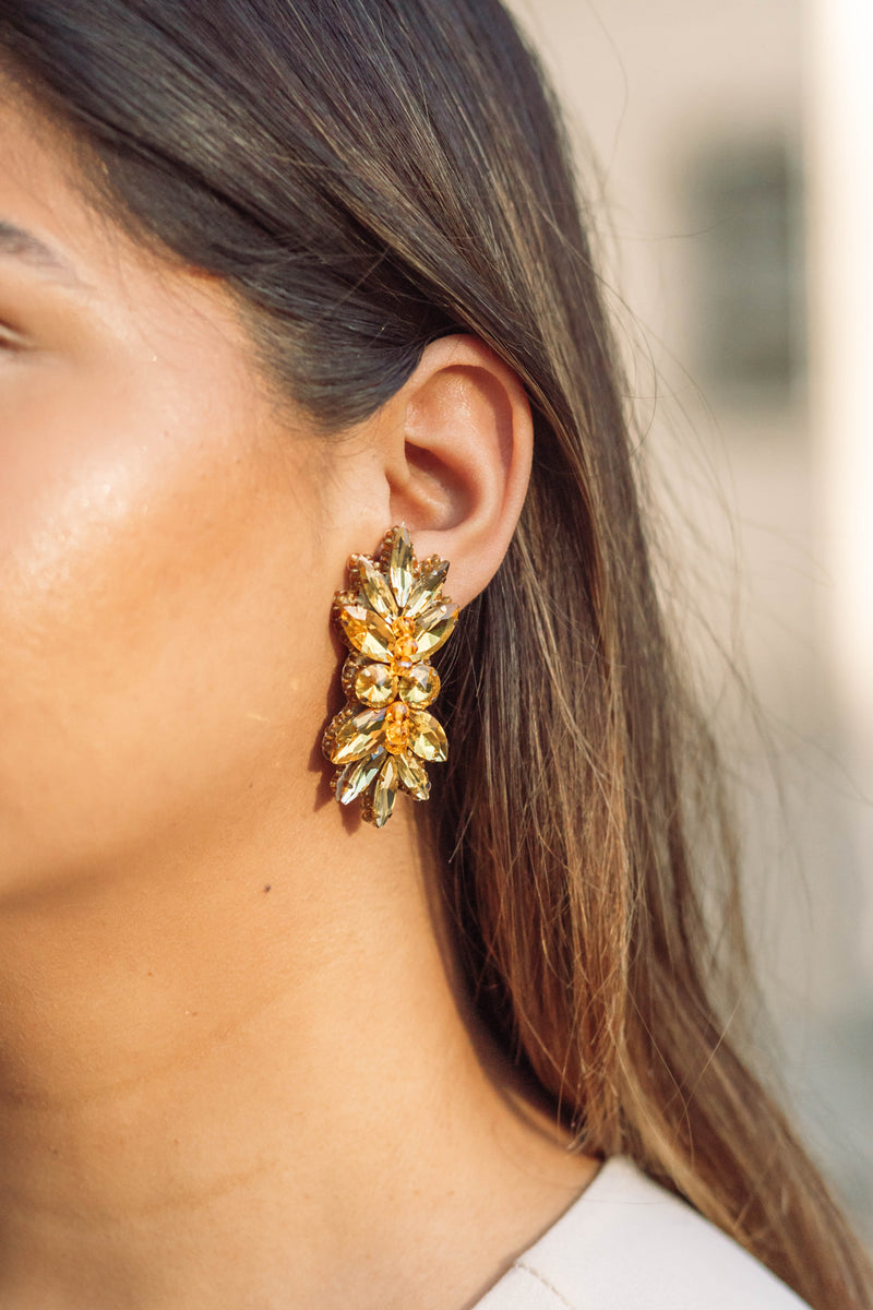 Elegant Nights Gold Artisan Earrings