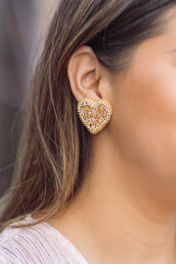 Mi Corazon De Oro Artisan Earrings