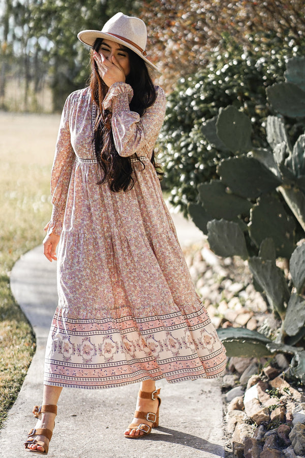 Cute as a Button Floral Dress