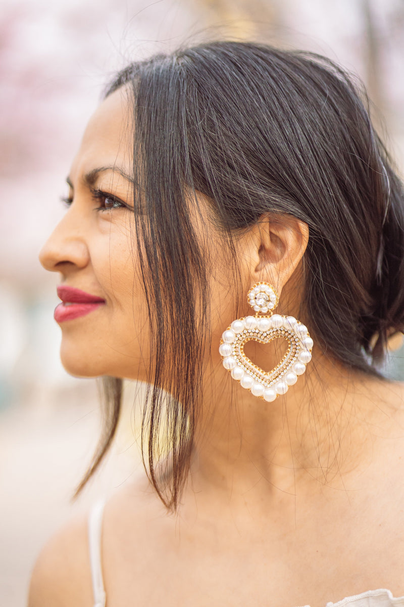 The Shape Of Water Heart Artisan Earrings
