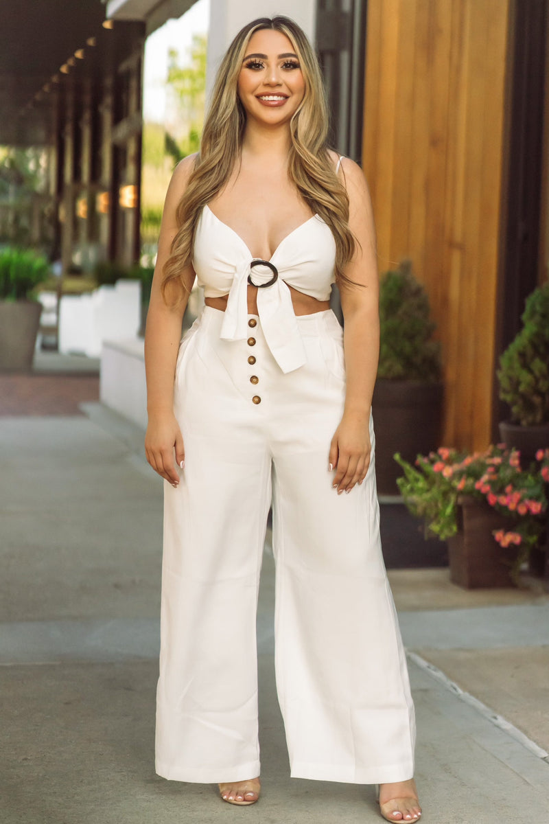 Your So Golden Bandeau Two Piece Set - Ivory